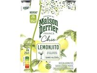 Een Maison Perrier mocktail Lemonjito, citroen- en muntsmaak, blik van 25 cl, pak van 4 stuks koop je bij Muys Kantoor & Kado