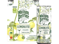 Een Maison Perrier mocktail Lemonjito, citroen- en muntsmaak, blik van 25 cl, pak van 4 stuks koop je bij Muys Kantoor & Kado