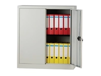 Een Bisley draaideurkast, ft 100 x 91,4 x 40 cm (h x b x d), 1 legbord, grijs koop je bij best4office