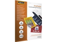 Een Fellowes lamineerhoezen Admire - EasyDisplay, Zelfklevend, Enhance80, ft A3, pak van 25 stuks koop je bij best4office