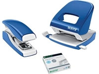 Een Leitz New NeXXt Softpress Flat Clinch nietmachine blauw koop je bij Muys Kantoor & Kado