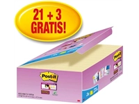 Een Post-it Super Sticky notes, 90 vel, ft 47,6 x 47,6 mm, geel, pak van 21 + 3 GRATIS koop je bij best4office