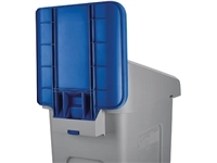 Een Rubbermaid Slim Jim paneel voor recycling station, blauw koop je bij Muys Kantoor & Kado