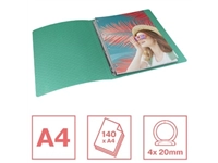 Een Esselte Colour'Breeze ringmap, 4 ringen, PP, ft A4, met soepele kaft, groen koop je bij best4office