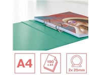 Een Esselte Colour'Breeze ringmap, 2 ringen, PP, ft A4, met harde kaft, groen koop je bij best4office