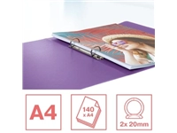 Een Esselte Colour'Breeze ringmap, 2 ringen, PP, ft A4, met soepele kaft, lavendel koop je bij best4office