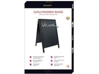 Een Securit stoepbord Sandwich ft 70 x 125 cm, zwart koop je bij best4office