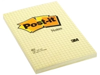 Een Post-it Notes, ft 102 x 152 mm, geel, geruit, blok van 100 vel koop je bij Muys Kantoor & Kado