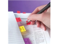 Een Post-it index standaard, ft 24,4 x 43,2 mm, houder met 50 tabs, rood koop je bij best4office