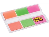 Een Post-it Index standaard, ft 25,4 x 43,2 mm, blister met 3 kleuren, 20 tabs per kleur koop je bij Muys Kantoor & Kado