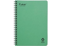 Een Clairefontaine FOREVER spiraalschrift, gerecycleerd, A5, 90g, 120 bladzijden, gelijnd, groen koop je bij Muys Kantoor & Kado