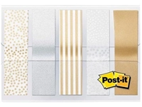 Een Post-it Index, Metallic Collection, ft 11,9 mm x 43,2mm, 5 x 20 stuks koop je bij Muys Kantoor & Kado