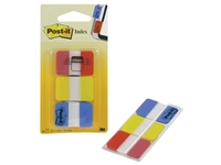 Een Post-it Index Strong, ft 25,4 x 38 mm, set van 3 kleuren (rood, geel en blauw), 22 tabs per kleur koop je bij best4office