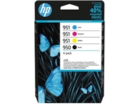 Een HP inktcartridge 950 en 951, 700 - 1.000 pagina's, OEM 6ZC65AE, 4 kleuren koop je bij best4office