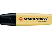 Een STABILO BOSS ORIGINAL Pastel markeerstift, milky yellow (lichtgeel) koop je bij Muys Kantoor & Kado