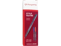 Een Pergamy MT fineliner, zwart koop je bij Muys Kantoor & Kado