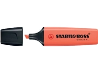 Een STABILO BOSS ORIGINAL Pastel markeerstift, mellow coral-red (lichtoranje) koop je bij Muys Kantoor & Kado