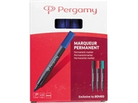 Een Pergamy permanent marker met beitelpunt, blauw koop je bij Muys Kantoor & Kado