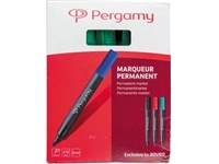 Een Pergamy permanent marker met beitelpunt, groen koop je bij Muys Kantoor & Kado