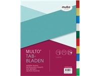 Een Multo tabbladen voor ft A4, 23-gaatsperforatie, 10-delig, geassorteerde kleuren koop je bij Muys Kantoor & Kado