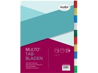 Een Multo tabbladen voor ft A4, 23-gaatsperforatie, 10-delig, geassorteerde kleuren koop je bij Muys Kantoor & Kado