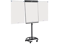 Een Legamaster magnetische flipchart Universal met ronde voet, ft 105 x 68 cm, gelakt staal koop je bij best4office