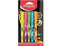 Een Maped markeerstift Fluo Pen, blister met 5 stuks koop je bij best4office