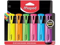 Een Maped markeerstift Fluo'Peps assortiment blister met 6 stuks koop je bij best4office