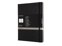 Een Moleskine notitieboek professional, ft 19 x 25 cm, gelijnd, harde cover, 189 blad, zwart koop je bij best4office