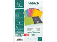 Een Exacompta Rock's 80 dossiermap, ft 22 x 31 cm, pak van 100, geassorteerde kleuren koop je bij best4office