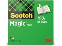 Een Scotch plakband Magic Tape ft 19 mm x 33 m koop je bij best4office