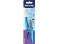 Een Pelikan Twist vulpen, op blister, lichtblauw koop je bij best4office