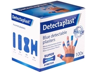 Een Detectaplast Elastic textielpleister, assorti afmetingen, pak van 100 stuks koop je bij Muys Kantoor & Kado