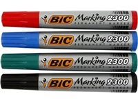 Een Bic permanent marker Marking 2300 ECOlutions, doos van 4 stuks, assorti koop je bij Muys Kantoor & Kado