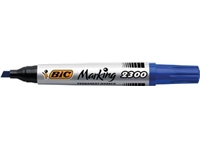 Een Bic permanent marker 2300 ECOlutions, schrijfbreedte 3,7 - 5,5 mm, schuine punt, blauw koop je bij Muys Kantoor & Kado