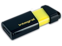 Een Integral Pulse USB 2.0 stick, 64 GB, zwart/geel koop je bij best4office