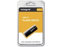 Een Integral USB stick 3.0 Black, 512 GB, zwart koop je bij best4office