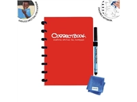 Een Correctbook A5 Original: uitwisbaar / herbruikbaar notitieboek, gelijnd, Horizon Red (rood) koop je bij Muys Kantoor & Kado