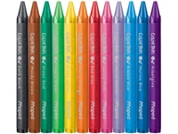 Een Maped waskrijt Color'Peps Wax, doos van 12 stuks in geassorteerde kleuren koop je bij best4office