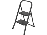 Een Brasq trapladder SL200, metaal, zwart, 2 treden koop je bij best4office