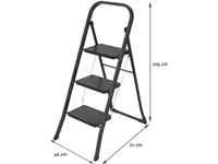 Een Brasq trapladder SL300, metaal, zwart, 3 treden koop je bij best4office