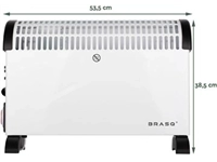 Een Brasq convector verwarming CH100, wit koop je bij Muys Kantoor & Kado