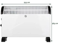 Een Brasq convector verwarming CH300, wit koop je bij Muys Kantoor & Kado