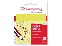 Een Pergamy transparante notes, ft 76 x 76 mm, 50 vel, geel koop je bij best4office