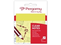 Een Pergamy transparante notes, ft 76 x 76 mm, 50 vel, geel koop je bij best4office