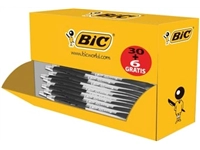 Een Bic balpen Atlantis Classic zwart, doos 30 + 6 gratis koop je bij Muys Kantoor & Kado