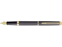 Een Waterman Hémisphère vulpen, medium punt, Matt Black GT koop je bij Muys Kantoor & Kado