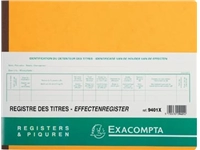 Een Exacompta effectenregister, ft 24 x 32 cm, tweetalig, voor BV-SRL koop je bij best4office