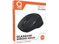 Een Qware draadloze muis Glasgow, zwart koop je bij Muys Kantoor & Kado