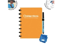 Een Correctbook A5 Original: uitwisbaar / herbruikbaar notitieboek, blanco, Peachy Orange (oranje) koop je bij Muys Kantoor & Kado